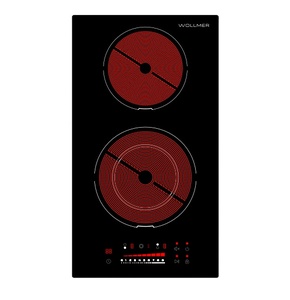 Placa de Cocción Eléctrica de <span class=keywords><strong>Cerámica</strong></span> Moderna Integrada de Doble Quemador con Tecnología de Radiación Infrarroja - Product Image 1