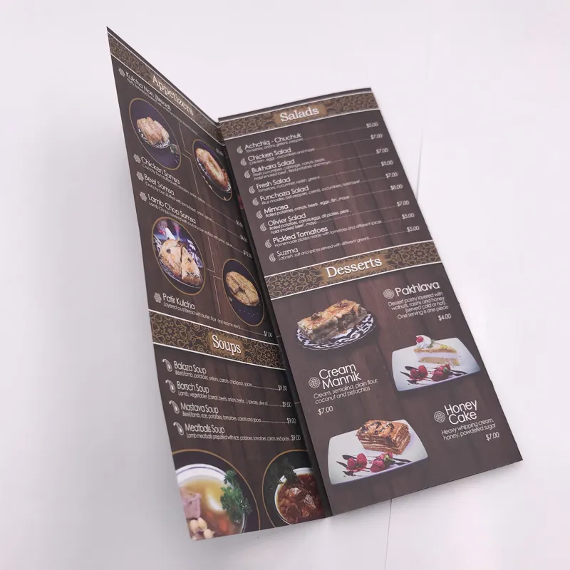Pabrik Kustom Warna Softcover Buku Resep Makanan/Buklet/Buku Masak/Buku Menu Restoran Percetakan