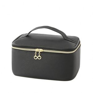 Hot Selling Large Capacity Women's PU Zipper Portable Cosmetic Bag for Travel - Product Image 6