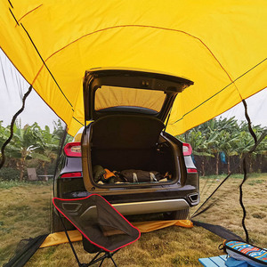 SUV y MPV SUV <span class=keywords><strong>Roadhouse</strong></span> Screen Tarp con malla de mosquito negro Poste de aluminio Lona de camping basada en vehículos - Product Image 5