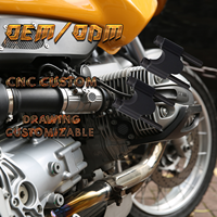 Elevador de manillar de motocicleta, montaje de manillar Universal de aluminio, abrazadera CNC, dibujo de fábrica personalizable
