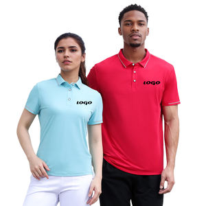 Venta al por mayor Material resistente al sudor Ajuste moderno Entrenamiento Polo Tees Tenis Ropa Golf Fit - Product Image 2