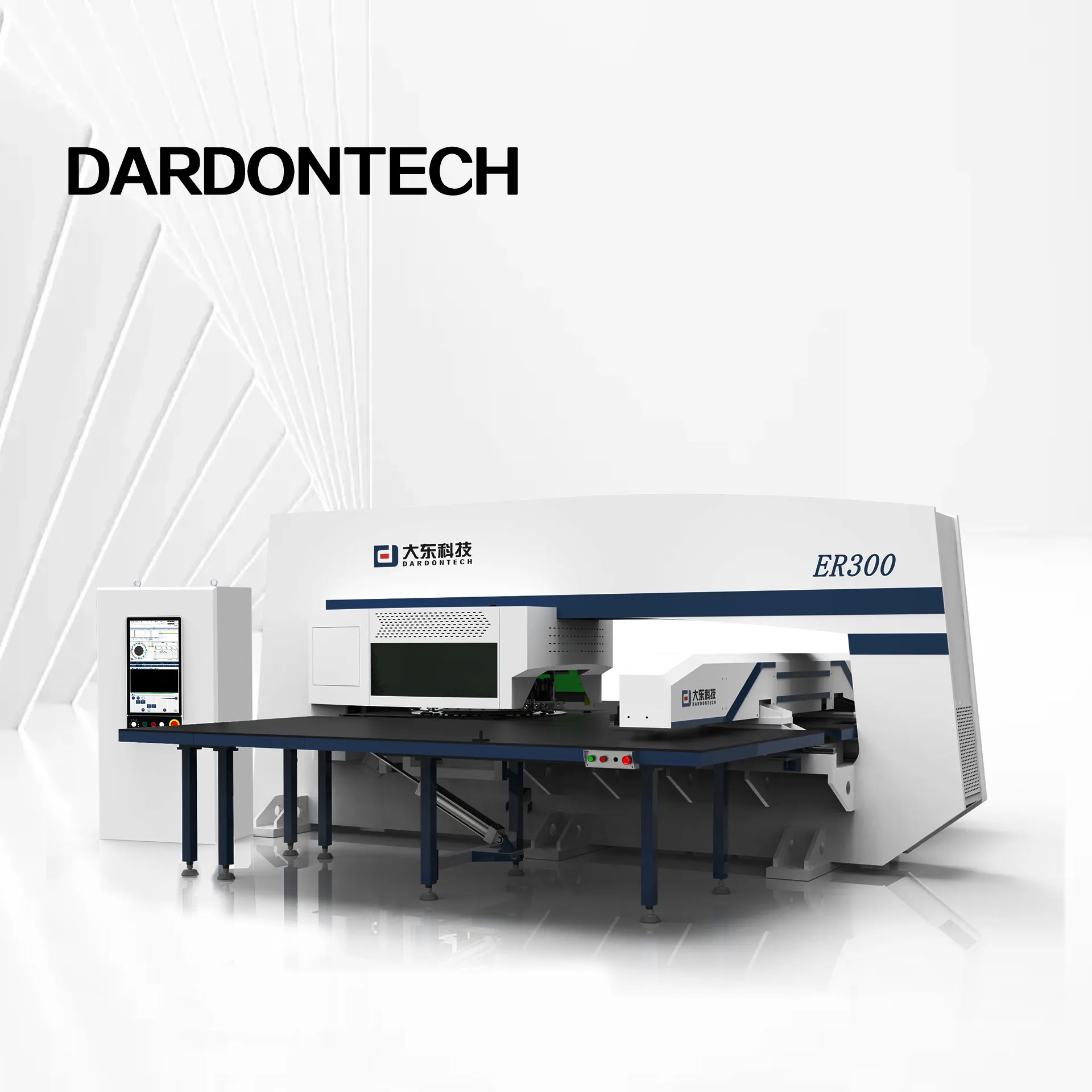 Top performance DARDONTECH CNC tourelle poinçon presse ER300 ultime CNC machine de poinçonnage tôle gaufrage Extrusion formage