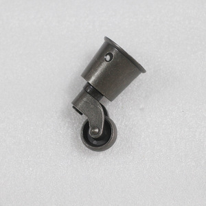 Roue pivotante en alliage de zinc T0031 à fond plat, silencieuse, avec frein, pour la décoration intérieure et les canapés - Product Image 1