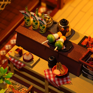 <span class=keywords><strong>Maison</strong></span> de poupées en bois pour enfants, <span class=keywords><strong>Kit</strong></span> assemblée à la main, vente en gros, Style <span class=keywords><strong>Sushi</strong></span> japonais, bricolage, - Product Image 2