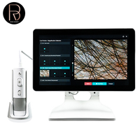 Analyseur de follicules pileux et de visage portable, 16 millions de pixels, imagerie trispectrale, grossissement 10X 200X, analyse quantitative par IA, pour salon et clinique