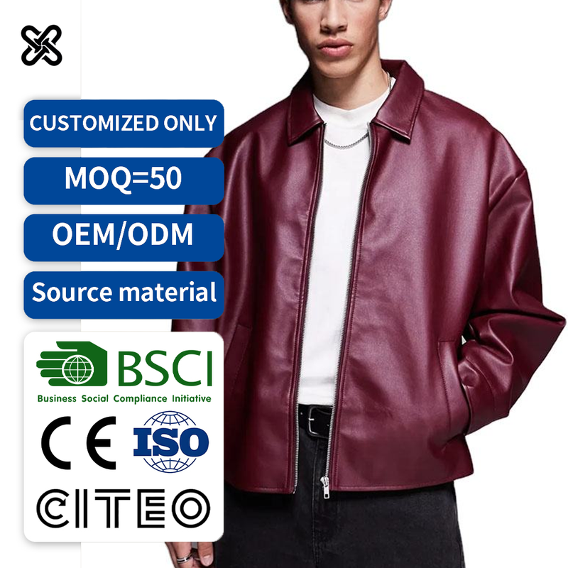 Custom Front Zip Closure Spread Collar