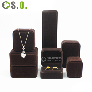 Premium Durable Velvet Ring Earring Pendant Box <b>Set</b> Customizable Logo Portable High End Jewelry Storage Display Multi Colors - Product Image 4