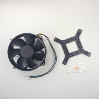 Ventilateur de refroidissement de processeur à faible bruit 4 broches 12V, dissipateur thermique INTEL à roulement à billes 92mm haute pression de vent