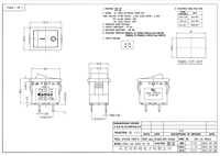 Forme carrée noire Mini 4 broches on off interrupteur à bascule de contrôle à deux positions 6a 250v pour interrupteur industriel universel demandeur à la maison