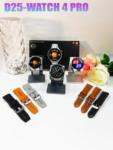 Jam tangan pintar layar sentuh 1.52 "D25 4 Pro, arloji cerdas dengan 3 tali pengisi daya nirkabel, 4 Pro arloji Stainless Steel - Product Image 5