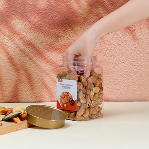 PET Square Food Grade Plastic <strong>Jar</strong> 13L Large Capacity Laminated Packaging Sealed Gift <strong>Jar</strong> for Candy Nuts <strong>Pistachios</strong> - Product Image 1