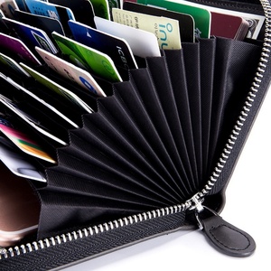 Boshiho Zipper RFID Wallet for Women Leather Coin Pocket <b>Purse</b> Card Holder Wallets Split Leather Card Wallet - Product Image 4