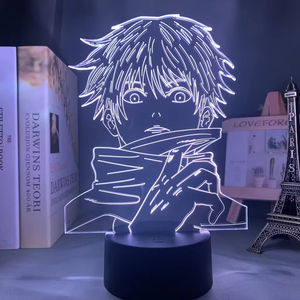 Lampe de table à illusion 3D d'anime personnalisée, chambre d'enfant, acrylique multicolore, piles AAA, télécommande, recharge USB, veilleuse - Product Image 3