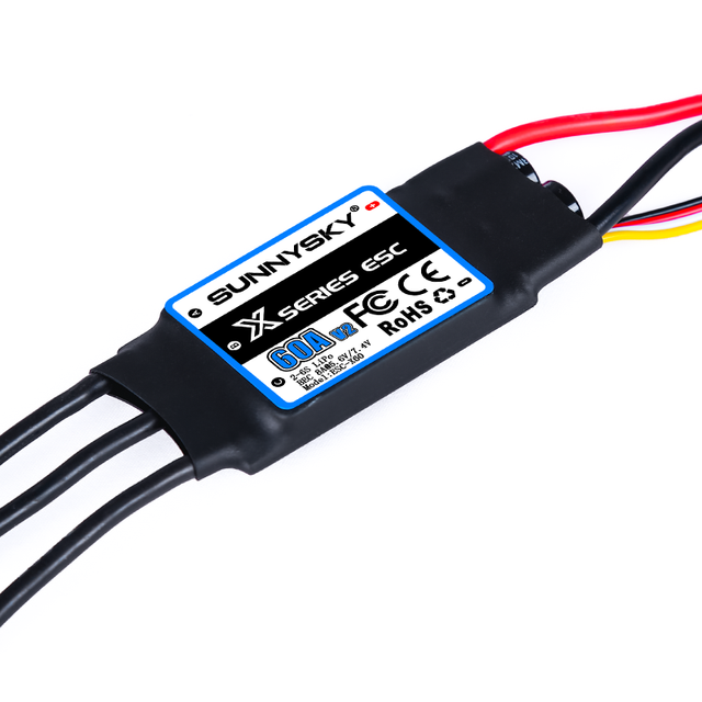Hot Sales SUNNYSKY X Series ESC for Fixed-wing Drones/UAV X60A/X80A/X100A/X120A 5.6-7.4V Adjustable BEC Output 8A XT60/XT90
