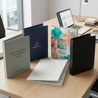 Dossier A4 personnalisé avec emplacement pour cartes de visite, cadeau d'entreprise, expédition en gros, directement de l'usine