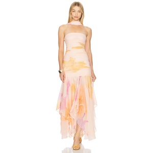 Robe de soirée Offre Spéciale à la mode pour femmes Robe longue sans bretelles à ourlet asymétrique - Product Image 3