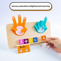 Juguetes aritméticos tipo rompecabezas para el aprendizaje de jardín de infantes Material didáctico digital para juguetes educativos de resta de suma de niños