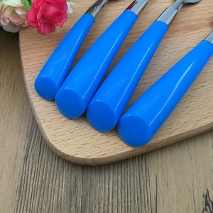 Nhựa sừng xử lý Flatware Bộ muỗng và ngã ba đặt 24 cái thép không gỉ thiết lập dao kéo cho món quà và Đảng - Product Image 4