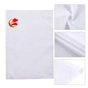 Bandera de jardín en blanco 300D de 12x18 pulgadas, banderas de jardín blancas DIY para exterior de doble cara, Bandera de jardín personalizada, patio