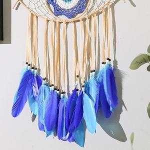 Vente chaude Moderne Décor À La Main <span class=keywords><strong>Demon</strong></span> Eye Dream Catcher Tenture Art Déco En Métal Art Décoration Murale avec Corde Format - Product Image 5