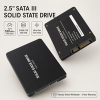 Disque SSD interne SATA3 de 2,5 pouces 512 Go 1 To 2 To 4 To TLC 520 Mo/s en lecture pour ordinateur de bureau et portable