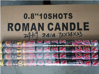 Feux d'artifice de haute qualité, 0,8 pouce, 8 coups, type bougie romaine, pour mariages et fêtes, effet sonore festif