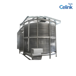 Système de congélation automatique IQF en tunnel de petite à grande capacité pour usine de transformation alimentaire, congélateur spiral - Product Image 1