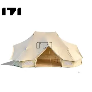 Buitenluifel Voor Zonnescherm Canvas Tent Glamping Canvas Tenten Outdoor Kamp Tent