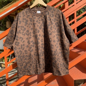 T-shirt Oversize Estiva Hip Hop con Stampa Leopardata, Morbida <span class=keywords><strong>e</strong></span> Larga, Collo Tondo, Streetwear per <span class=keywords><strong>Uomo</strong></span> - Product Image 2