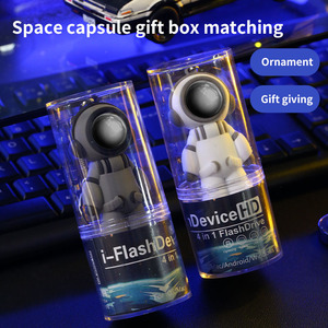 Clé <span class=keywords><strong>USB</strong></span> <span class=keywords><strong>USB</strong></span> 2.0 avec boîte 64 Go 128 Go LED Memory Stick LOGO personnalisé gratuit U Disk pour cadeau de mariage 4in1 OTG - Product Image 5