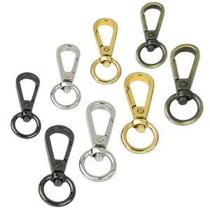 Kim Loại Túi dây đeo khóa tôm hùm Clasp cổ áo Carabiner Snap hook DIY Keychain túi phần phụ kiện