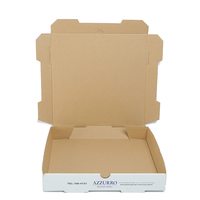 Boîte à pizza personnalisée, impression personnalisée, boîte d'emballage écologique recyclable avec impression de logo à l'extérieur