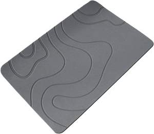 40*30cm Six Standard Colors Food Grade Stone Room Floor Stone Kitchen Dish Dry <b>Mat</b> With Four Silver Screw Metal Legs - Product Image 1