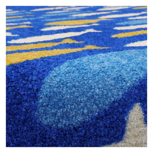 Tapis d'entrée de luxe de marque avec logo personnalisé, en fibre de nylon 6.6, imprimé par pulvérisation, avec envers antidérapant en caoutchouc, lavable, tapis commercial - Product Image 5