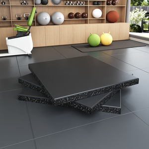 Loseta de Caucho con Textura de Madera de Alta Densidad, Ecológica, Inodora, para Gimnasio, con Absorción de Impactos, Tapetes de Protección para Piso - Product Image 1