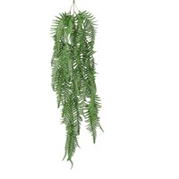 Planta Artificial de Interior con Hojas de Helecho Persa de Plástico, Tacto Real, para Colgar en la Pared, Accesorio para Bodas y Bares, Planta Verde Colgante de 30cm-100cm