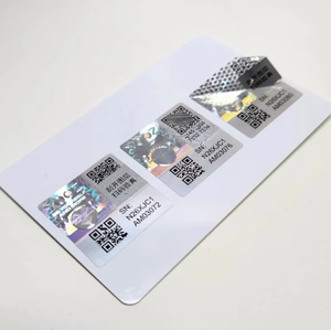 Security Hologram Anti-Counterfeit PET Strong Stickers/Labels for Hair Accessories Belts-<b>Silk</b>-screen Printed Watermark High - Product Image 6