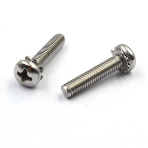 Acciaio inossidabile Phillips testa a croce testa esagonale semi bulloni blocco a bottone rondella vite combinata con rondella piatta a molla - Product Image 3