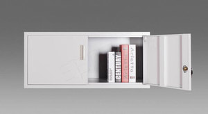 Armoire de classement minimaliste en métal blanc avec serrure à clé pour bureau et usage domestique - Product Image 5