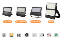 Lampu sorot Led fotosel, lampu sorot 400w 500w 135-170lm/w untuk olahraga stadion tenis tiang tinggi luar ruangan