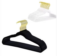 Cintres en velours antidérapants élégants, promotion exceptionnelle, avec crochet rotatif doré pour vestiaire de gym et rangement de vêtements