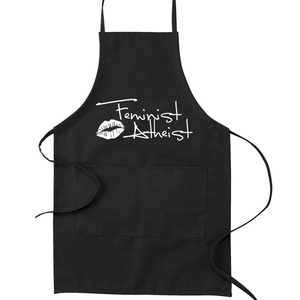 Waterproof polyester paint apron Custom logo apron chef apron kitchen