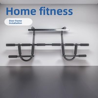Barra de dominadas para puerta interior, individual/doble, equipo de fitness doméstico montado en la pared, modelo de venta al por mayor transfronteriza