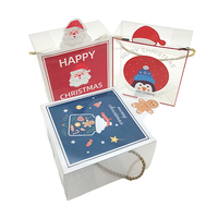 Boîte-cadeau en plastique PET PVC transparent portable simple personnalisable Noël Mariage Date Cadeaux à la main Emballage de pilules jouets rectangulaires