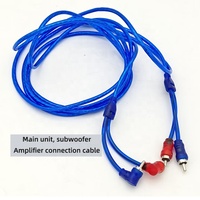 Prix spécial cuivre transparent 2 RCA prise mâle câble voiture amplificateur Signal modifié réglage pièces électriques et électronique