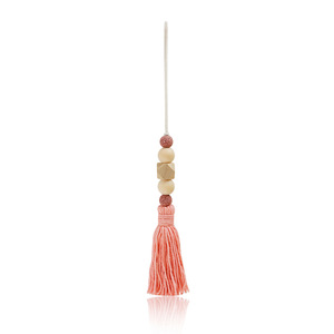 1 pièce, accessoire de miroir de voiture en bois de lave, diffuseur d'huile essentielle, breloque de voiture - Product Image 4