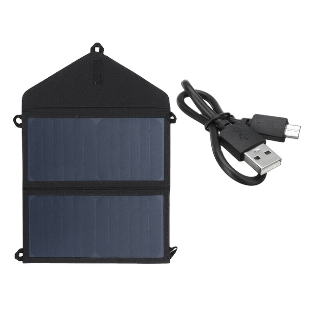 Solar Charger 20W Solar Powered Phone Charger with USB Ports Waterproof Foldable Camping Travel Charger for Smart Phones
