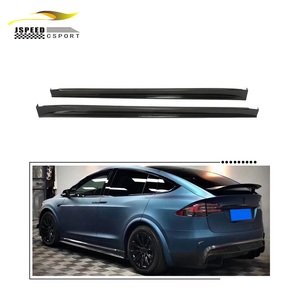 Jupes latérales en fibre de carbone pour <span class=keywords><strong>Tesla</strong></span> Model X 75D <span class=keywords><strong>90D</strong></span> P90D 100D P100D 16-18 - Product Image 1