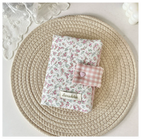 Sac de rangement portable pour journal intime, design floral, motif simple en polyester, pour filles
